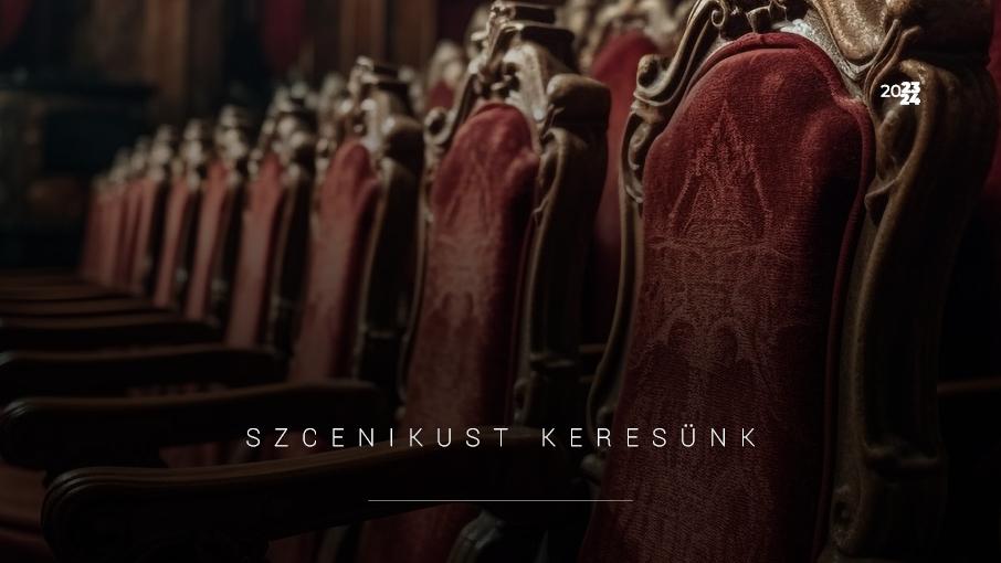 Szcenikust keresünk! hír képe Szcenikust keresünk! hír képe